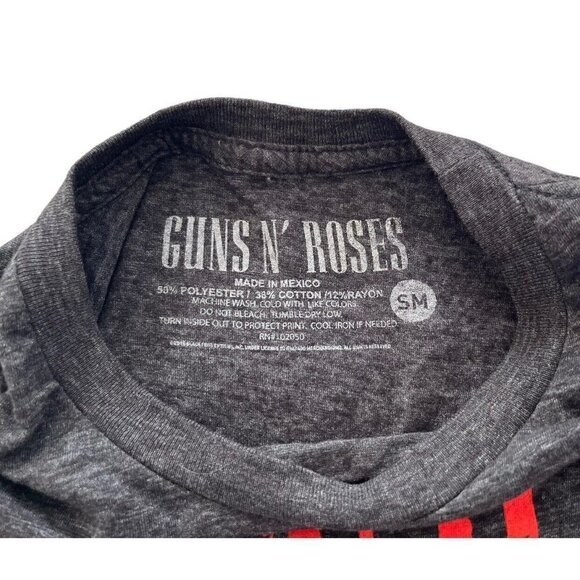 Guns N' Roses APPETITE FOR DESTRUCTION  Men’s/Unisex Sz S Gray Band Tee Shirt - Picture 4 of 6